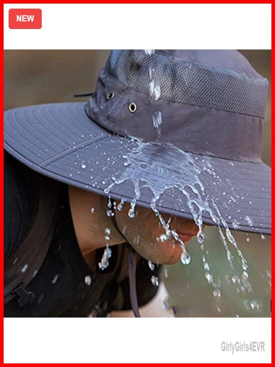 Super Wide Brim Bucket Hat UPF50 Waterproof Sun Hat Fishing main image 4